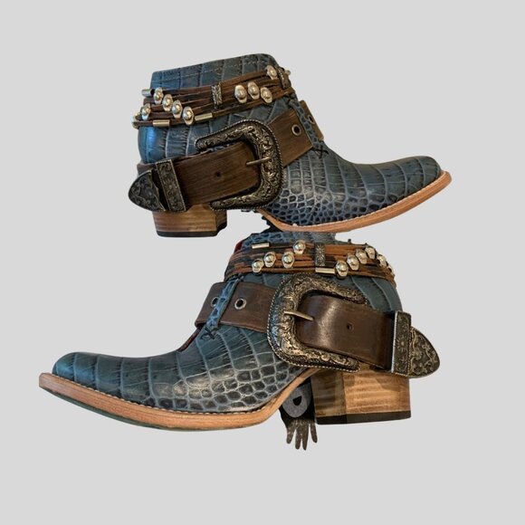 Freebird Saloon- Turquoises Croc - Picture 5 of 7